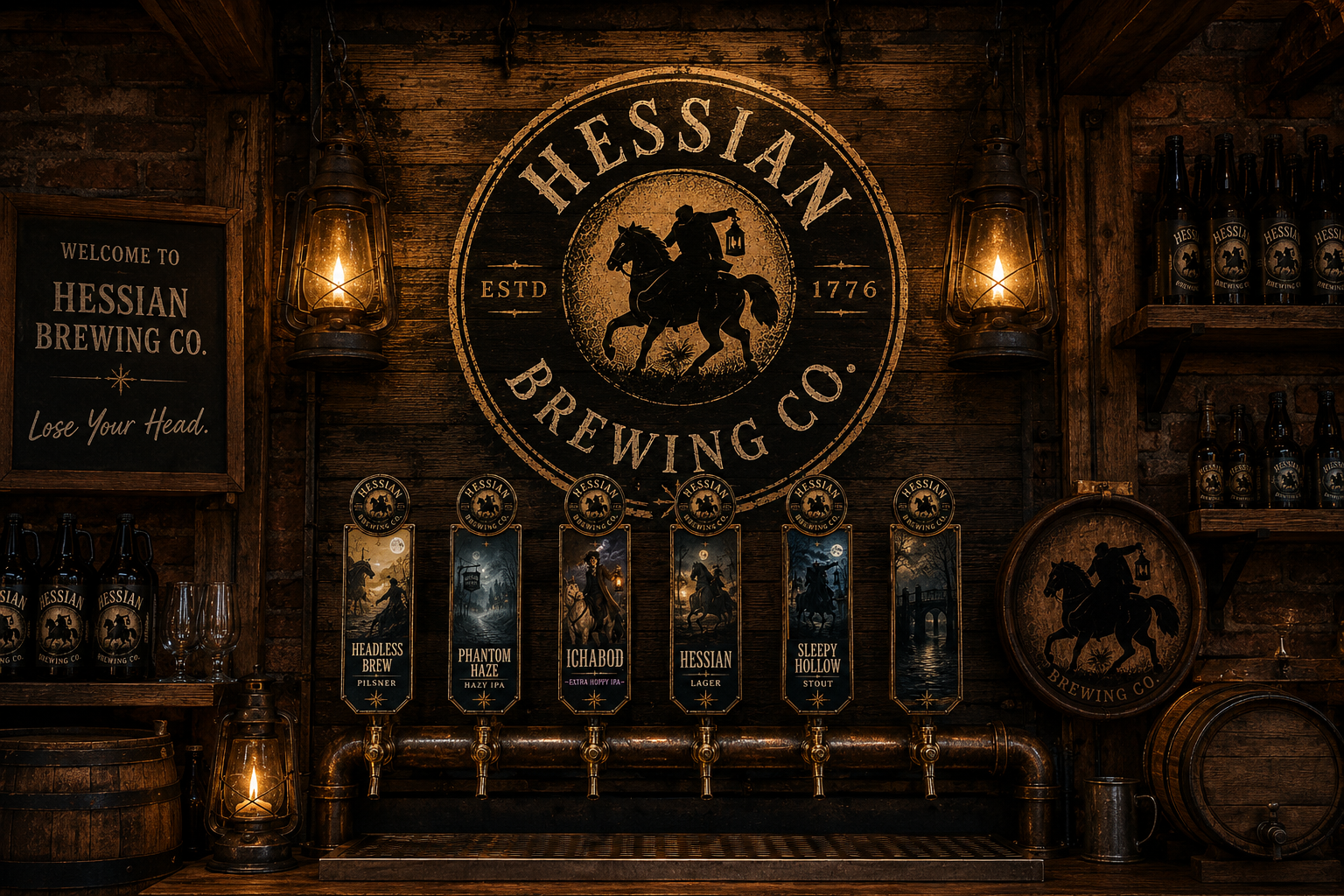 Hessian Brewing taproom sign